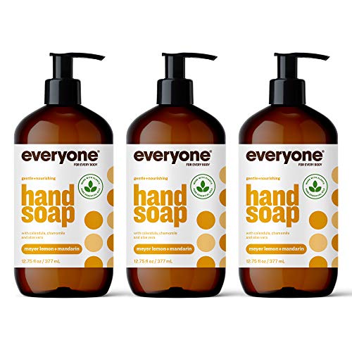 כולם עבור כל גוף נוזל יד סבון מילוי, 32 אונקיה, מאייר לימון ומנדרינה, צמח מבוסס ניקוי עם טהור שמני