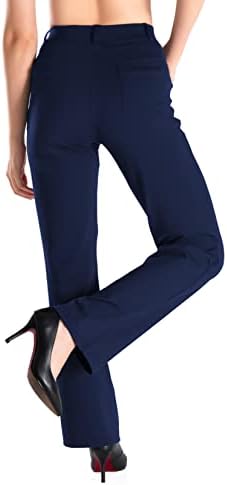 יוגיפס, לולאות חגורה, קטנטן לנשים/רגיל/גבוה מותניים גבוהים נמתחים ברגל ישר רגועה מכנסי שמלת יוגה לעבודה לעבודה