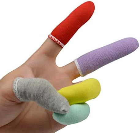 50 יחידות אצבע שרוולי כותנה מיטות אצבע אצבעות שרוולים לחתוך עמיד הגנת אגודל מגן עבור עשה זאת בעצמך רעיונות תפירת