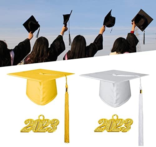 כובע רווקים נטו של נרידים, כובע סיום, 2023 קישוטי מסיבות כובע מסיבת סיום עם ציצית לתיכון ולמכללה
