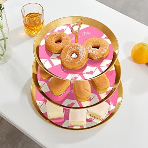 עוגת עומד סט של 3, מאהב מעטפת הכן תצוגת שולחן קינוח דוכן הקאפקייקס לחתונה תינוק מקלחת חגיגה