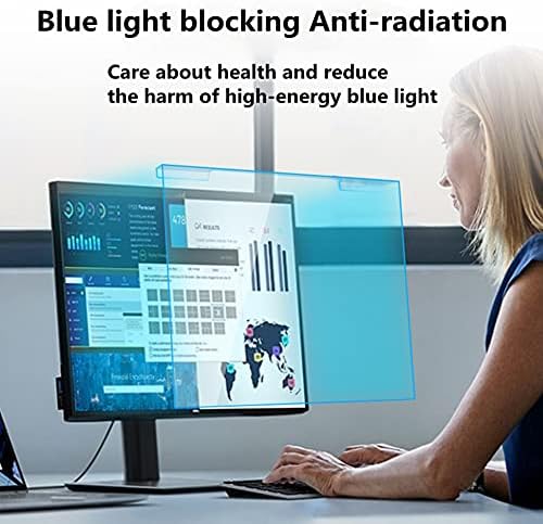 מגן מסך חסימת אור כחול ללא הדבקה תלוי עמידות בפני שריטות מסנני מסך פנל אנטי-אולטרה סגול ואנטי קרינה למחשב