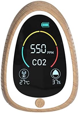 גלאי אזעקה של איכות אוויר של Yasez CO2 עם לחות טמפרטורה מקורה פחמן דו חמצני בודק CO2 מד בודק