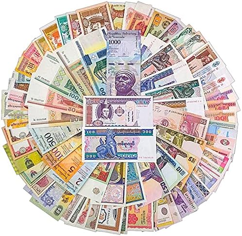 50 עולם שטרות שונה נייר כסף א. ק. ו. חוץ הערות ישן מטבע אוסף