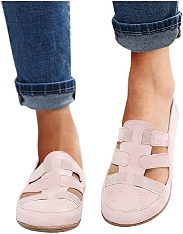 מחליק נשים מקסימות לנשים על נעלי לופר, שמן נשים שמן 2023 נשים חדשות טריזים אורטופדיים חלולים החוצה נעלי טריזים