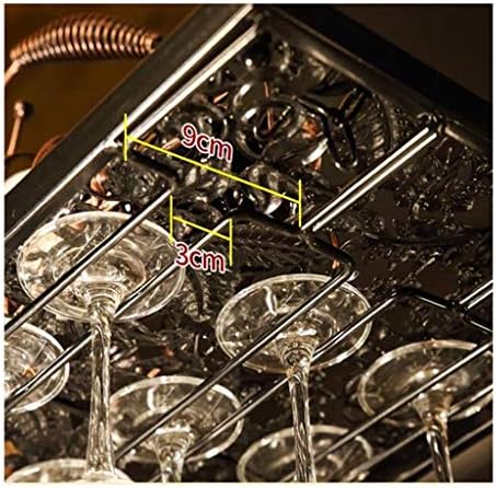 מתלה זכוכית יין WXXGY תלויה הביתה שולחן בר בסגנון אירופי מתלה כוס יין הפוך סלון סלון מתלה זכוכית יין מתלה גזע/חום/60x31