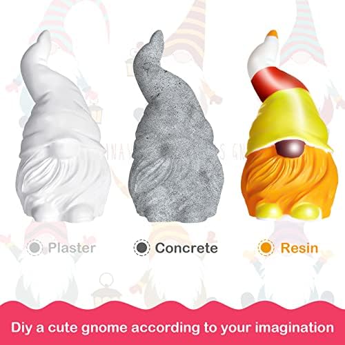 עובש גנום סיליקון 3D 3D GNOME עובש אפוקסי גמד עובש גבס לסבון DIY צבע משלך