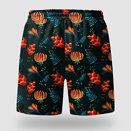 לוח Miashui לגברים גברים אביב אביב קיץ מכנסיים קצרים מכנסיים מודפסים מכנסי חוף ספורט עם כיסים