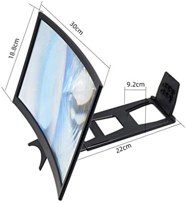 QFFL מסך מקרן נייד 12 מסך עקומה מגדלים עיצוב סיומת מתחם 3D HD טלפון נייד מגדלת מקרן מסך טלפון מתקפל