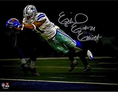 יחזקאל אליוט דאלאס קאובויס חתימה בתצלום של אור זרקור של 11 x 14 - תמונות NFL עם חתימה