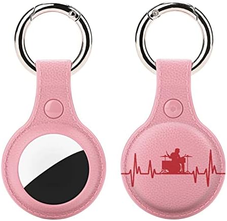 תוף מתופף פעימות לב מגן מקרה תואם עבור איירטאג עם מפתח טבעת אנטי איבד איתור מחזיק מתנה עבור ארנק מטען צווארון