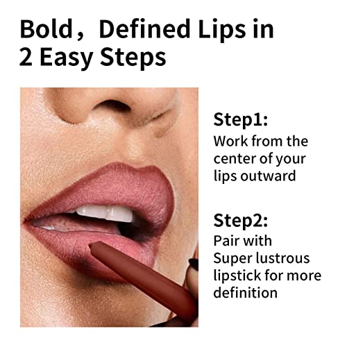 נשים ללא כתמים שפתון עיפרון שפתיים עיפרון גבול ורוד מאטס מוצק תוחם שפתיים 0.5 מיליליטר צבעים גלוס