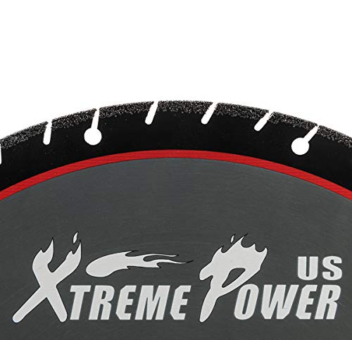 Xtremepowerus רב-תכליתות 16 אינץ 'סנטימטר להב פלדה מפלדת מתכת ברזל חתוך מסור גלגל שוחק, 1 להב חיתוך מהיר