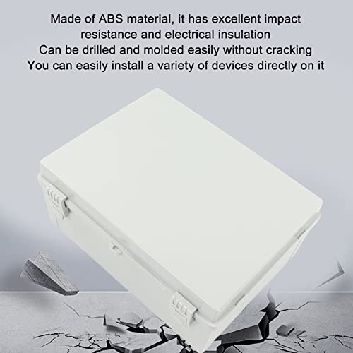 קופסה חשמלית, מבודדת אפור צירים קופסת צומת ABS ABS עמידה IP67 אנטי זעזוע התקנה קלה לגינה