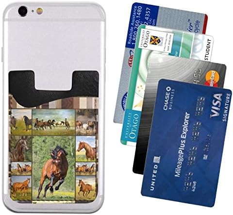 גגאדוק דבק סוס טלפון כיס טלפון סלולרי מקל על ארנק כרטיסי שרוול זיהוי אשראי תואם לרוב הסמארטפונים