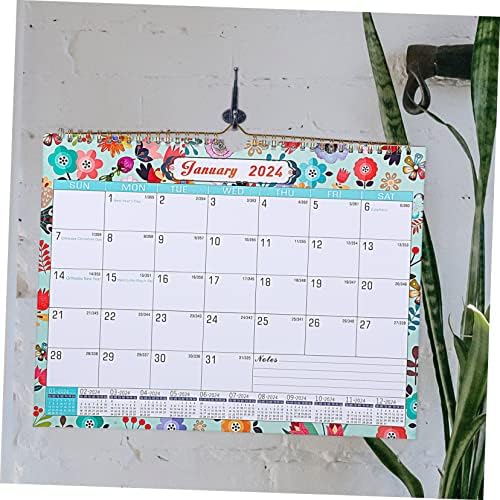 TOFFICU 4 יחידות 2024 מתכנן נייר לוח השנה של לוח השנה