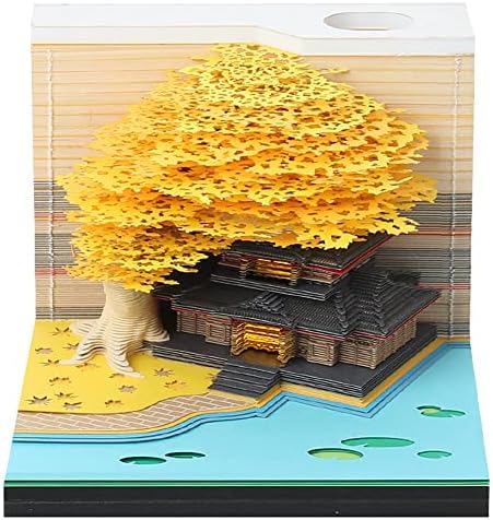 כרית תזכיר תלת מימדית תלת מימדית 260 סדינים עץ בית פנקס פנקס Omoshiroi בלוק חמוד קוואי דביק כרית נוחות נוחות מדבקות