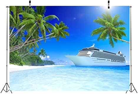 לוקור 5 על 3 רגל בד ספינת תענוגות רקע ספינת תענוגות בחוף טרופי רקע צילום משרד ביתי שטיח סיור מסיבת שיוט