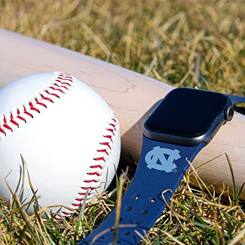להקות זיקה צפון קרוליינה טאר עקבים פס סיליקון ספורט תואם ל- Apple Watch