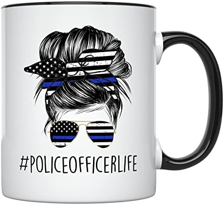 יוניק עיצובים נקבה משטרת קצין ספל, 11 אונקיות, אכיפת החוק קפה ספל לנשים, משטרת אקדמיה סיום כוס, שוטר ספל בשבילה,