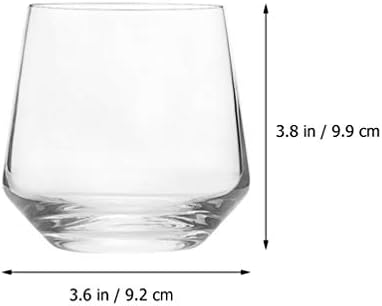 8 יחידות ויסקי משקפיים מיושן משקאות כוסות כדור נמוך כוס עבור קוקטייל רום קוניאק וודקה משקאות ברור