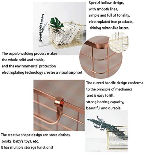 אחסון סל אחסון סלי שולחן עבודה ברזל נטו כביסה סל עם ידיות אחסון פחי הם מתאים שינה וחדר אמבטיה בתי