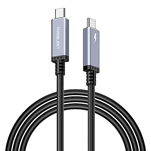 כבל USB4 8.2ft תואם ל- Thunderbolt 3 כבלים 40 ג'יגה -ביט לשנייה, 100W, 5K@60Hz, תואם לרמת רעם 3, מתאם, EGPU, 20V/5A