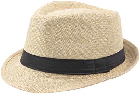 כובעי פדורה קיץ לנשים גברים - כובעי שמש רחבים שופעים פנמה פנמה נוחים כובעי פנמה וינטג 'אלגנטיים כובעי טרילבי