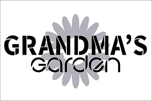 גן סבתא עם סט סטנסיל פרחים 2 חלקים-על ידי סטודיו ר12 / תבנית מיילר לשימוש חוזר / מתנת סבא וסבתא ליום האם