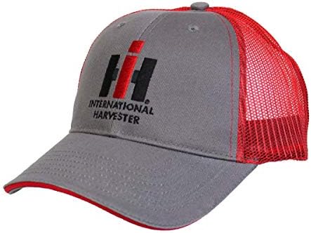 לוגו אדום & פחם רשת חזרה למבוגרים כובע 128