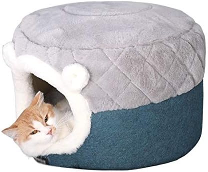 SXNBH חתולים בית מיטה בית קטיפה רכה מלונה כרית גור כלבים קטנים חתולים קנון חורף ישן מחמד חיות מחמד מיטת