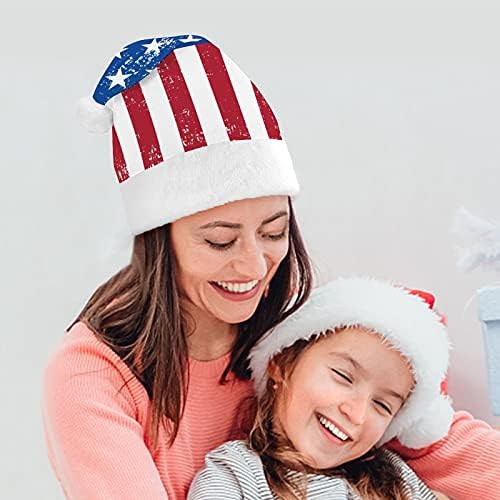 רטרו אמריקאי דגל חג המולד כובע לשנה חדשה חג מסיבת קוספליי