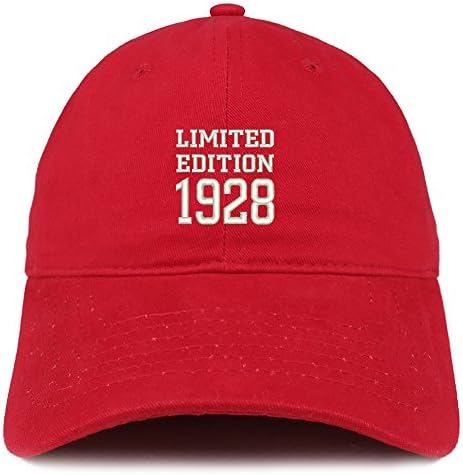 טרנדי הלבשה חנות מהדורה מוגבלת 1928 רקום מתנת יום הולדת מוברש כותנה כובע