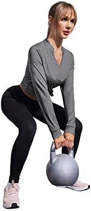 צמרות אימון שרוול ארוך של COORUN לנשים יוגה יוגה טופיות מזדמנת חדר כושר ריצה חולצה נושמת מהירה יבש