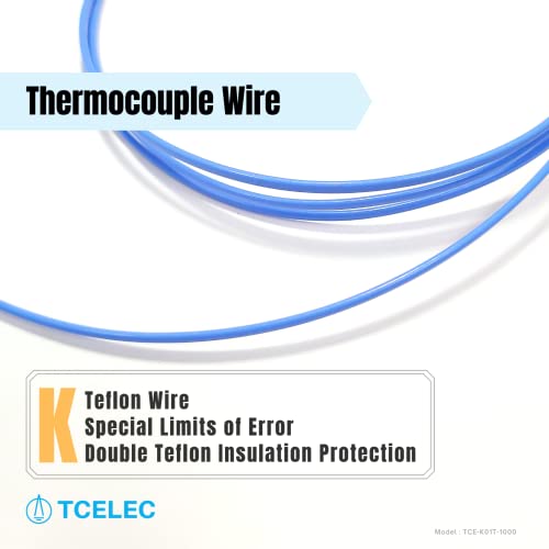 TCELEC TCE-K01T-1000 K סוג חיישן טמפרטורת ראש סחורה לסוג K חיישן צמד תרמי קשור חיישן טמפרטורת הפעלה בין