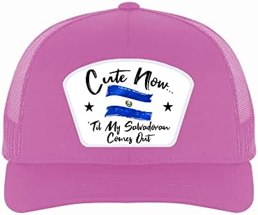 חמוד עכשיו עד שלי סלבדור יוצא המדינה גאווה אל סלבדור דגל מורשת סנאפבק נהג משאית רשת מתכוונן כובע