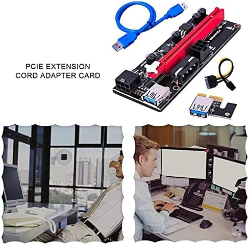 מחברים PCI -E PCIE RISER 009 EXPLESS 1X TO16X מאריך PCI E USB RISER 009S GPU מתאם כפול כרטיס