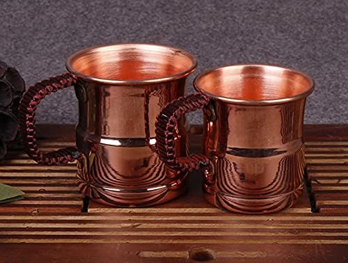 Berty · Puyi Retro Retro Copper Tea Cupper, כוס תה נחושת עבה, אביזרי כלי שולחן נחושת, כוס קפה,