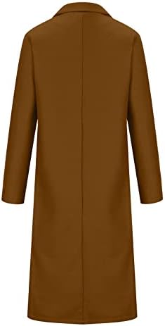 מעיל אפונה ארוך דנורי נשים חורפי צמר צמר מעילי מעילים אלגנטיים אטומים לרוח חמים מעילי תעלה פשוטים