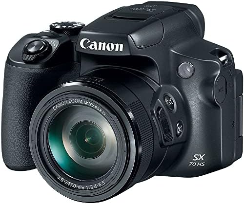 Canon PowerShot SX70 HS מצלמה דיגיטלית + כרטיס 64GB + תוכנת צילום COREL + LPE12 סוללה + מטען חיצוני + קורא כרטיס