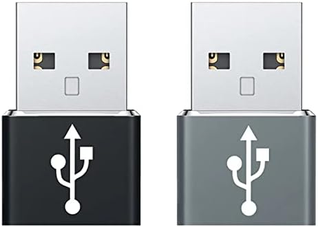 USB-C נקבה ל- USB מתאם מהיר זכר התואם למכשירי Samsung Galaxy S21 שלך למטען, סנכרון, OTG כמו מקלדת,