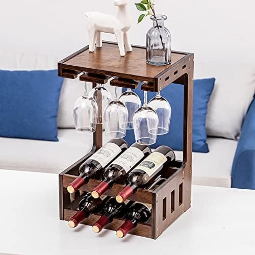 מדף זכוכית יין רכוב על קיר מחזיק בקבוק בקבוק יין קישוט מתלה יין למטבח ביתי, פינת אוכל
