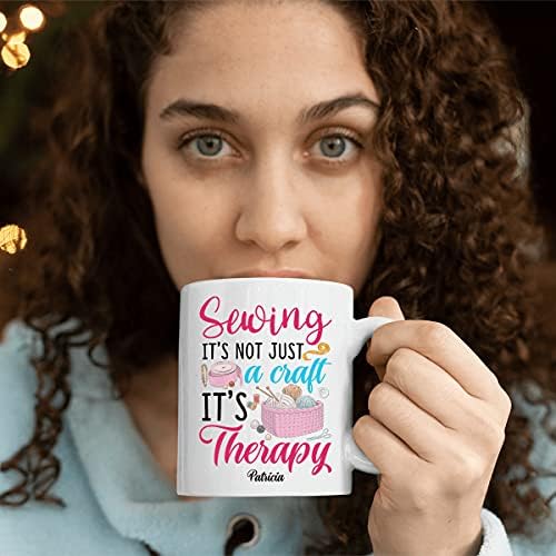 את תה וקפה בית אישית תפירה שלה לא רק קרפט טיפול ספל, מאהב ייחודי מתנת רעיון לנשים, גברת, ילדה, יום הולדת