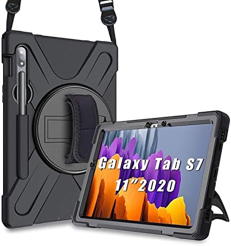 Procase Galaxy Tab S7 11 אינץ 'מחוספס מארז 2020 T870 T875 T878 עם צרור מחזיק עט S עם 【2 חבילה】 Galaxy