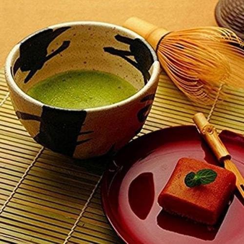 מלאכים-במבוק אבקה יפנית מקציפה תה ירוק מכין מברשת שידוך חדשה