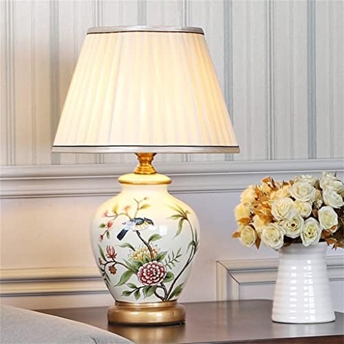 N/A מנורה שולחן קרמיקה בסגנון אירופי פרח וסלון ציפור חדר שינה חדר שינה מיטה מנורת רטרו לימוד וילה