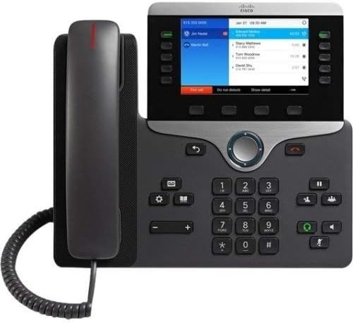 Cisco Systems, Inc - Cisco 8841 IP Phone - Cable - Callable Mountable - VoIP - מזהה מתקשר - מנהל תקשורת