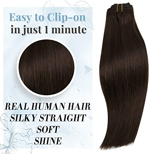 לקנות 2 לחסוך יותר חום קליפ בתוספות שיער 18 אינץ 105 גרם ולתפור שיער ערב הרחבות אמיתי שיער טבעי 20