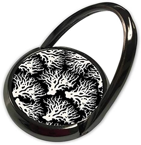 3 דרוז אן מארי באו - דפוסים - דפוס אלמוגים שחור ולבן - טבעת טלפון