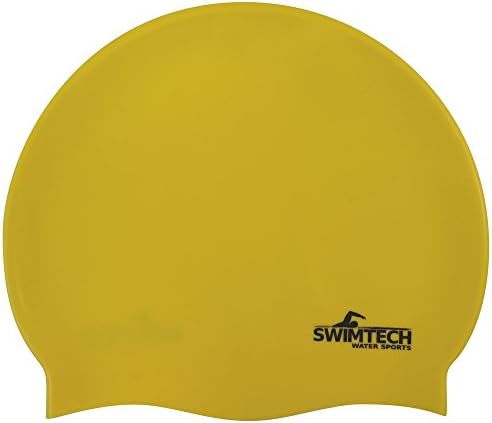 Swimtech Silicone Silicone Swim Cap בריכת מים הגנה על שיער מבוגר